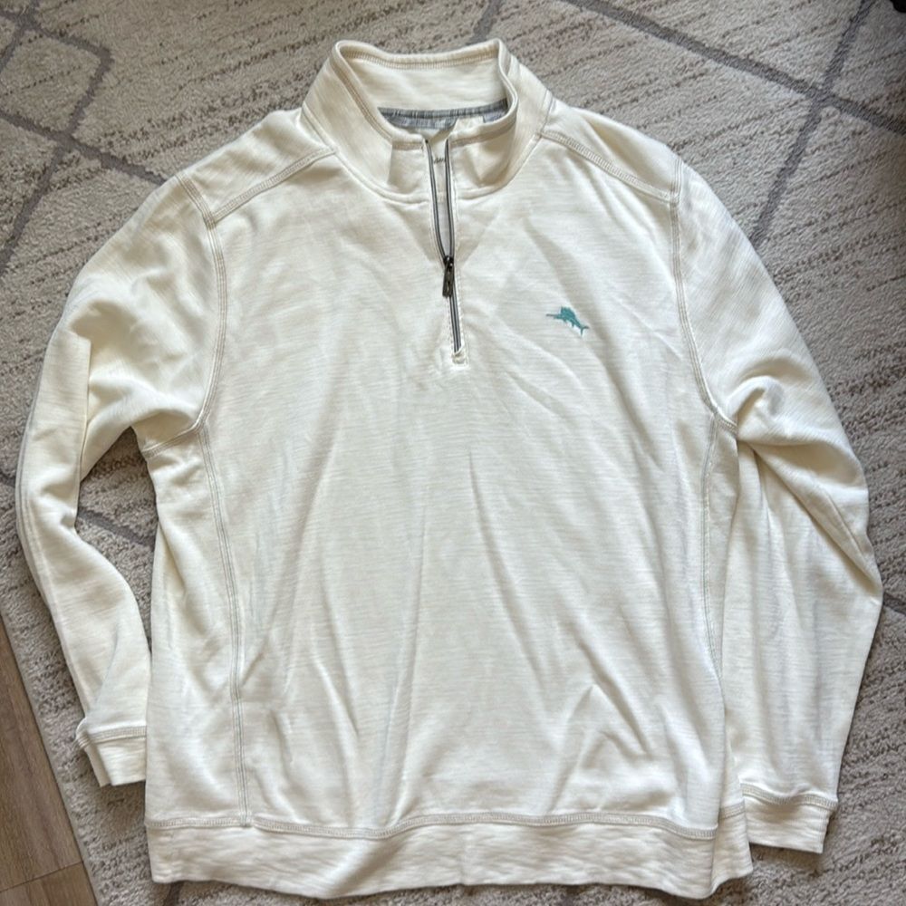 NWOT Tommy Bahama Long Sleeved 1/4 Zip Pull Over XXL